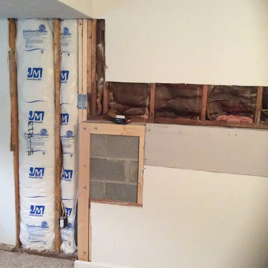Wall insulation replacement during Odor Removal & Deodorization in Jonesborough